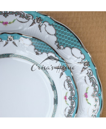 Set farfurii 18 piese Vicomte Azzurro